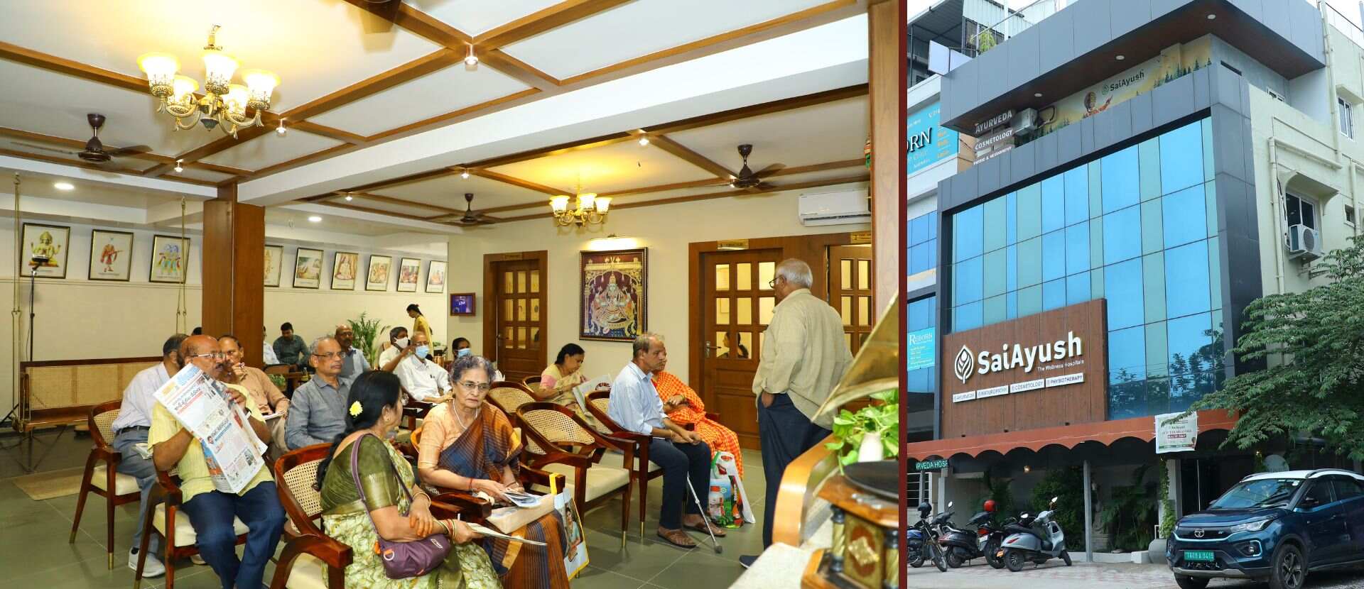 Clean, well-maintained Ayurvedic clinic with traditional and modern elements Best Ayurveda Hospital KPHB